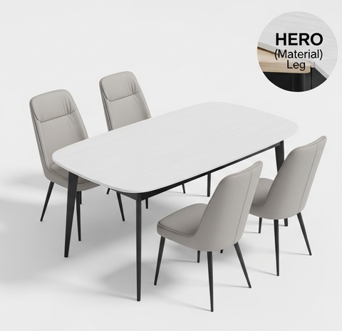 BA2507 Bàn Ăn Mặt Đá NOVA