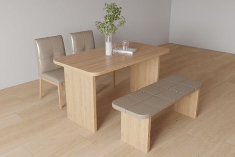 Bàn ăn phong cách Japandi hiện đại BA2506