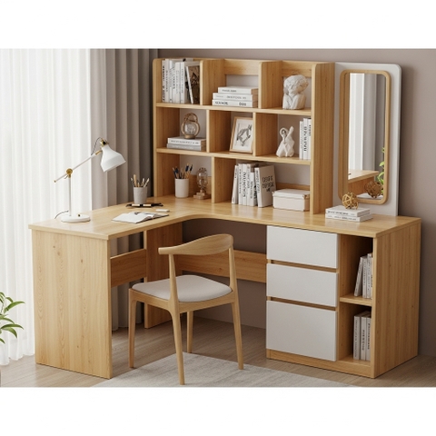 BH2001 bàn học kết hợp kệ sách