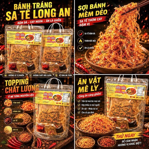 Bánh tráng sa tế Long An 500g ( 1 túi ) ( tạm hết hàng )