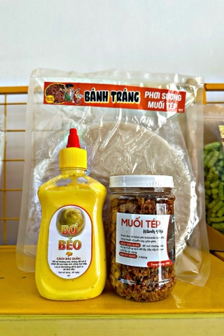 Set bánh phơi sương muối tép hành phi bơ béo ( 1 set )