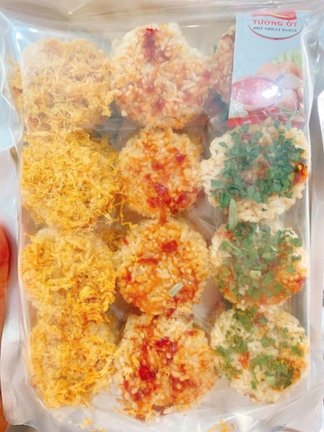 Cơm cháy viên 3 vị ( túi 500g ) ( tạm hết hàng )