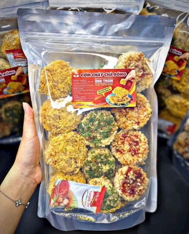 Cơm cháy viên 3 vị ( túi 500g )