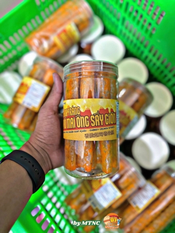 Bánh tráng cuộn tôm sấy giòn lava trứng muối