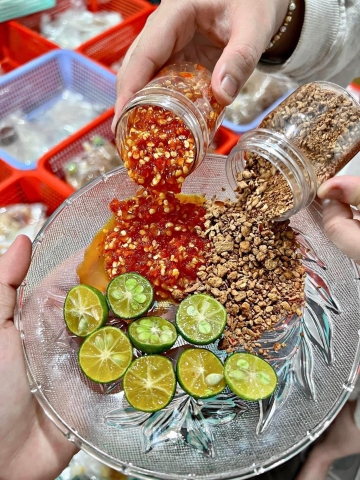 Set phơi sương muối tôm, ớt rim ( 1 set )