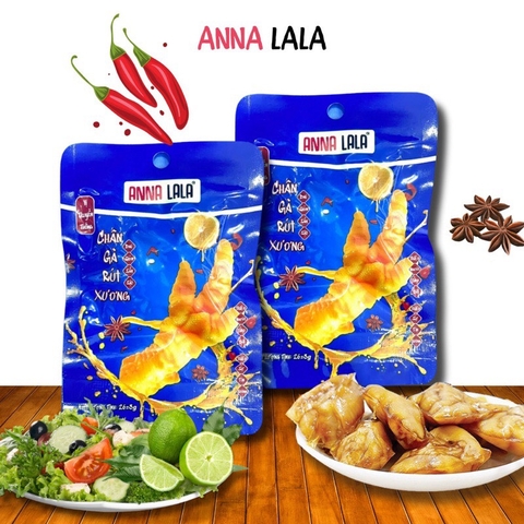 Set 5 chân gà rút xương analala vị cay tê