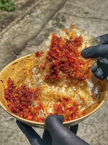 Bánh tráng xì ke-ớt rim- hành phi ( túi 300g )