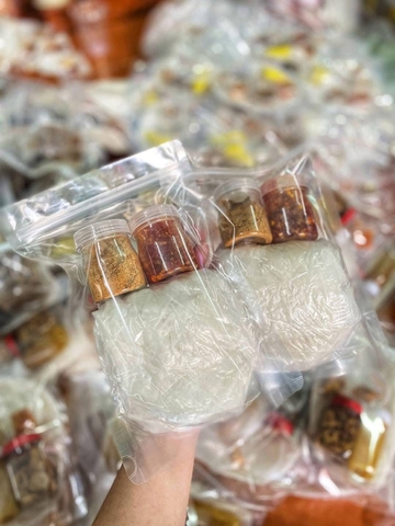 Set phơi sương muối tôm, ớt rim