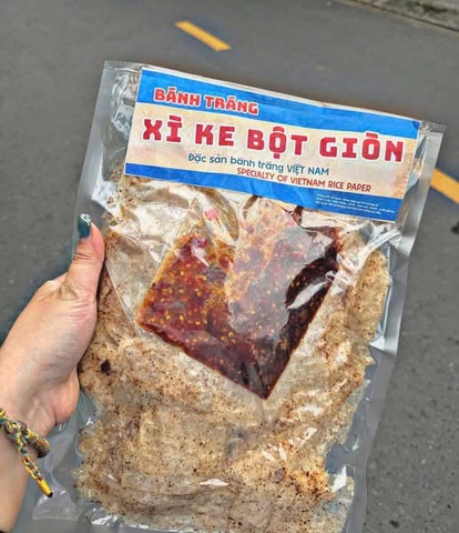 Bánh tráng xì ke-ớt rim- hành phi ( túi 300g )
