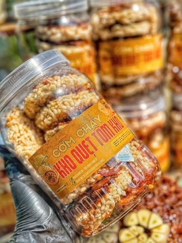 Cơm cháy kho quẹt tôm khô ( hũ 340g ) ( tạm hết hàng )