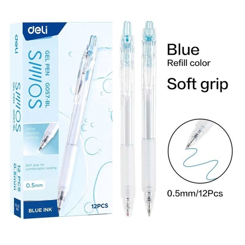 Bút Gel Deli EG057 0,5mm - Xanh
