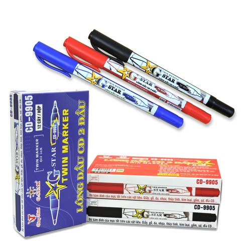 Bút lông dầu 2 đầu Gstar CD-9905