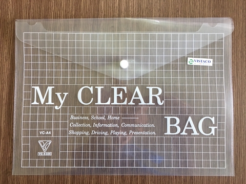 Bìa 1 nút A4 My Clear Bags