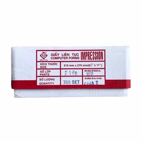 Giấy vi tính Liên Sơn 210x279mm