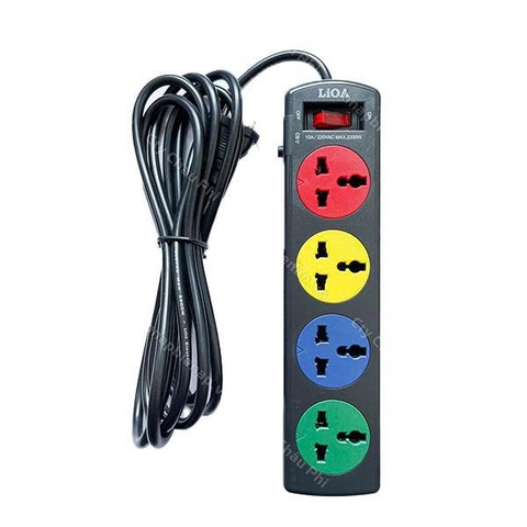 Ổ cắm điện Lioa 4 ổ 3 chấu - dây 3m