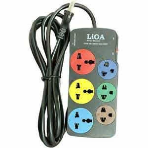 Ổ cắm điện Lioa 3 ổ 3 chấu, 3 ổ 2 chấu - dây 5m