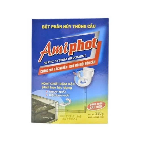 Bột phân hủy thông cầu Amiphot 220g