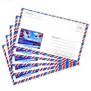 Bao thư bưu điện 11 x 19 cm có keo (20 cái/xấp)