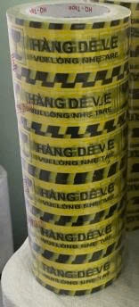 Băng keo hàng dễ vỡ 1150 gram ( Vàng - Đen )
