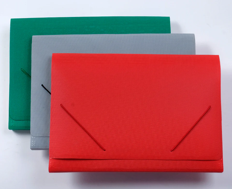 Cặp nhựa 12 ngăn đục King Star A4, thun