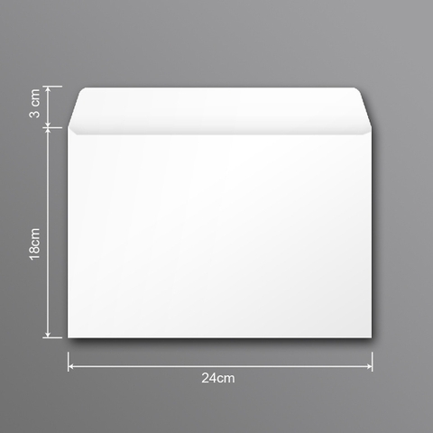 Bao thư A5 trắng 18 x 24 cm