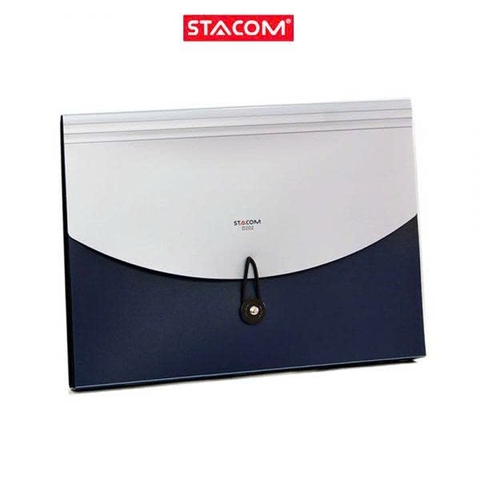 Cặp nhựa 6 ngăn Stacom A4, nút thun D202