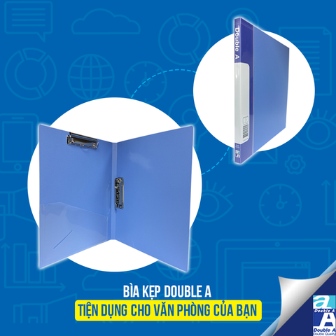 Bìa nhựa 2 kẹp A4