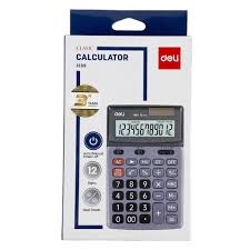 Máy tính 12 số Deli 1239 (Chính hãng)