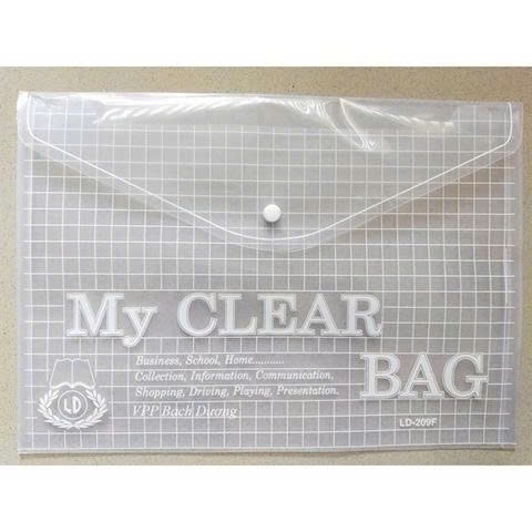 Bìa 1 nút F4 My Clear Bag