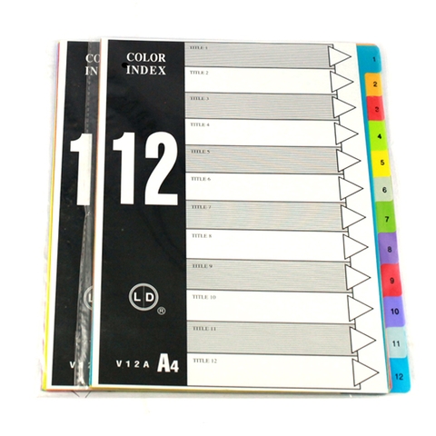 Bìa phân trang nhựa LD - Dày 16v