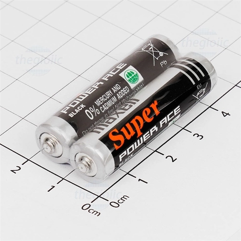 Pin AAA Maxell R03(AB) 2P - Đen