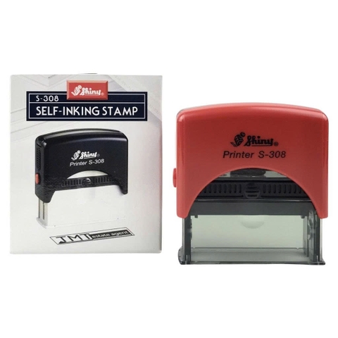 Dấu Shiny S308 - 1 dòng, KT : 45 x 14 mm