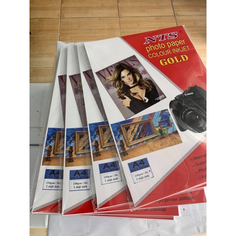 Giấy in ảnh NTS 2 mặt A4