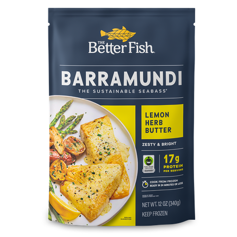 Cá Vược TheBetterFish Sốt Bơ Chanh Không Da túi 340gr