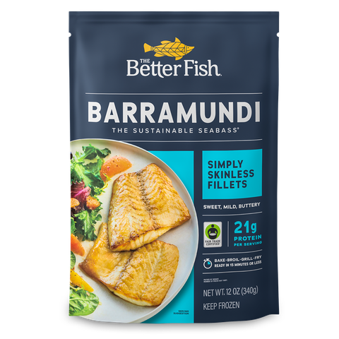 Cá Vược TheBetterFish Phile Không Da túi 340g