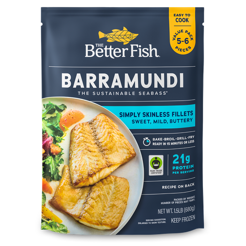 Cá Vược TheBetterFish Phile Không Da túi680g