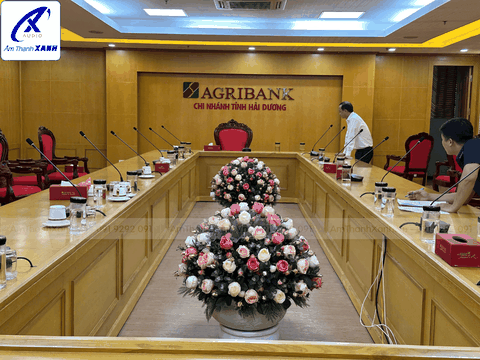 LẮP ĐẶT HỆ THỐNG LOA TOA & MICRO HỘI HỌP TOA TẠI AGRIBANK HẢI DƯƠNG