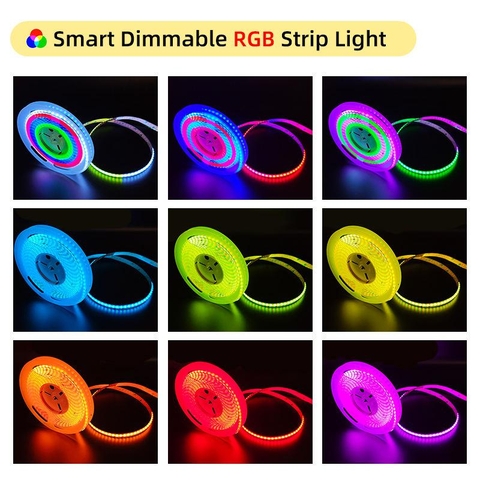 Đèn LED Dây COB Đổi Màu RGB CCT 8W COBSL-5 IP20 Thông Minh - ZALAA OEM/ODM Smart COB LED Strip Light