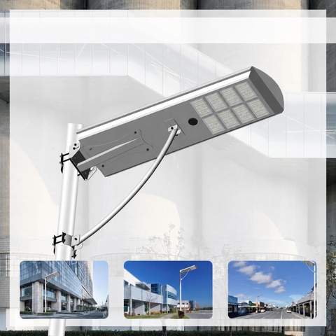 Đèn Đường Năng Lượng Mặt Trời Thông Minh IOT ZALAA AIO-BJ08P-60W Cao Cấp