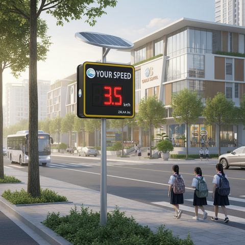 Đèn Cảnh Báo NLMT ZALAA & Biển Báo Giao Thông Thông Minh