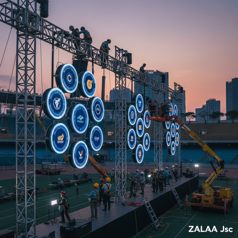 Giải Pháp Chiếu Sáng Sân Khấu Ngoài Trời & Concert ZALAA