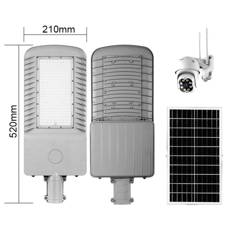 Đèn Đường Năng Lượng Mặt Trời Tích Hợp Camera An Ninh 4G WiFi ZALAA ZL-BDX-CCTV