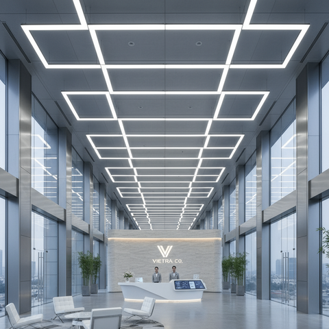 Đèn Thả Linear Văn Phòng ZALAA Chống Chói UGR<19 Hiện Đại