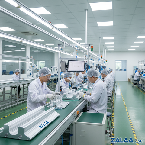 Vỏ Đèn & Tản Nhiệt Nhôm ZALAA - Giải Pháp OEM/ODM Chất Lượng Cao