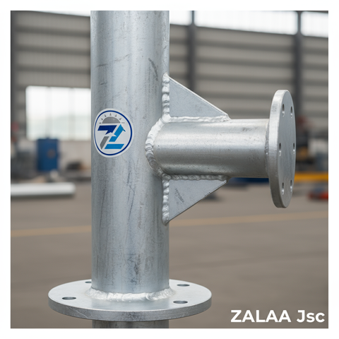 Cột Đèn Tín Hiệu Giao Thông ZALAA (Thép Mạ Kẽm, Cần Vươn)