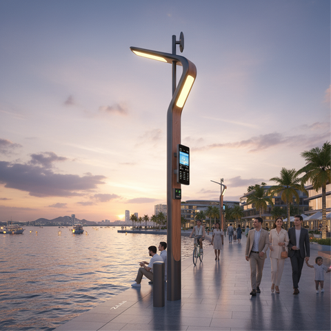 Cột Thông Minh Theo Thiết Kế Độc Bản ZALAA - Bespoke Smart Poles