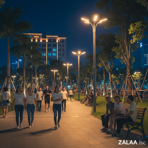 Giải Pháp Chỉnh Trang Đèn LED Công Viên, Quảng Trường ZALAA