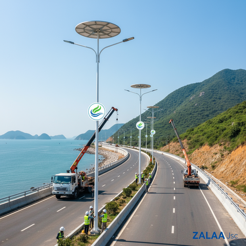 Linh Kiện Đèn Năng Lượng Mặt Trời ZALAA | Pin LifePO4, MPPT