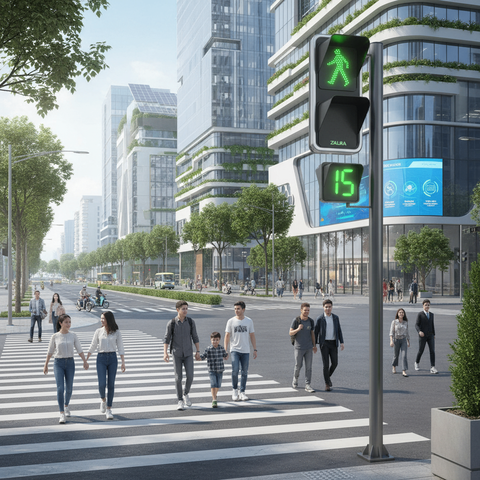 Đèn Tín Hiệu Cho Người Đi Bộ ZALAA | An Toàn, Bền Bỉ