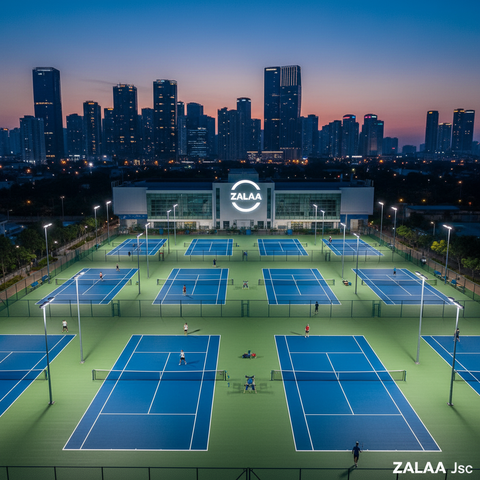 Đèn LED Sân Tennis ZALAA Chống Chói, Chuẩn ITF Thi Đấu